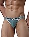 BRAVE PERSON 57 Fashion Trendy Men's Jacquard Sexy Comfort Briefs Pouch Bikini (XL / 32-37, Green & Blue & Orange)