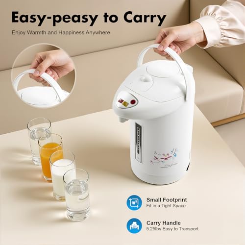 Dispensador eléctrico de agua instantáneo 3L 750W acero inoxidable blanco miniatura 5