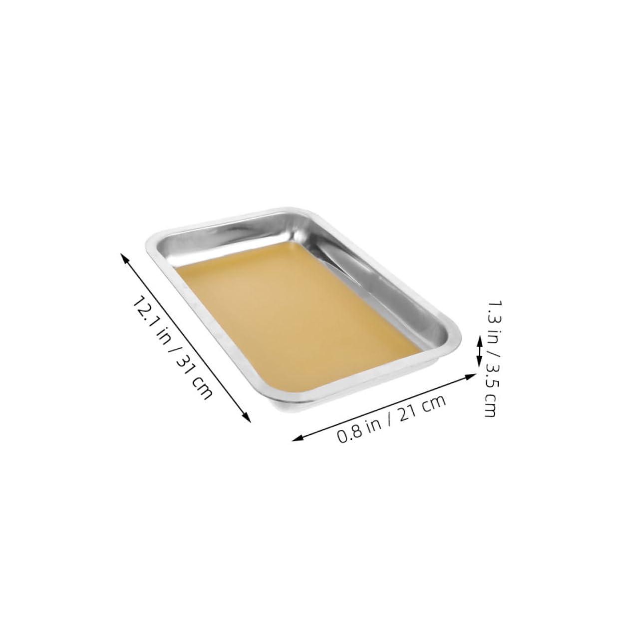 YARNOW 2pezzi Vassoio Per Dissezione in Acciaio Inossidabile Con Base in Cera Formato Per Laboratori Biologia Anatomia Scienze Insegnanti Studenti e Scuole
