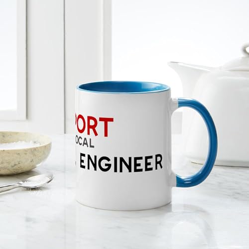 Taza de cerámica de 11 oz para ingeniero industrial miniatura 6