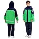 FILOWA Kinder Regenanzug für Jungen Wasserdicht Leicht Regenjacke und Regenhose Atmungsaktiv Regenkleidung mit Tragbarer Tasche Regenset Zweiteiliger Regendichte Kleidung Schule Outdoor 8-9 Jahre,Grün