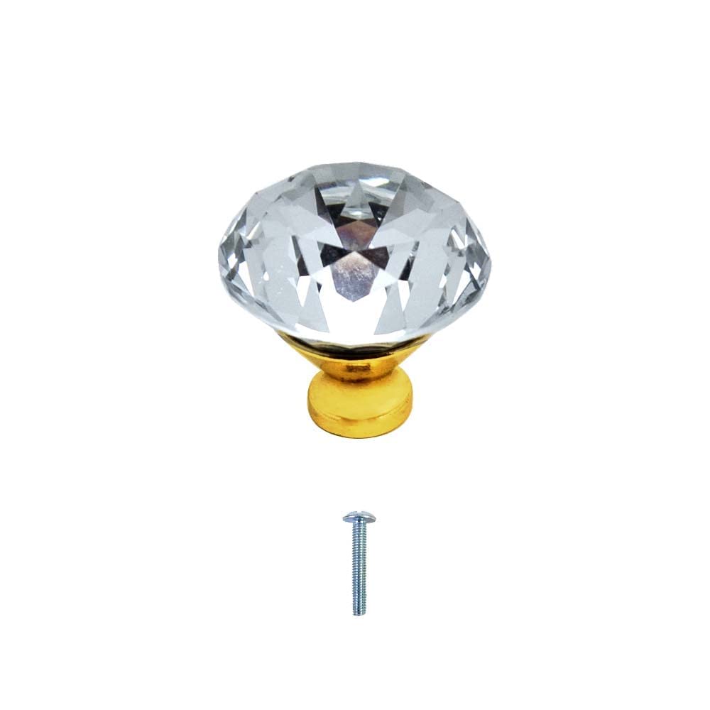 VOLO Gold Crystal Drawer Knob- 1.25" (32 mm), Crystal Dressing Table knob. (Gold 32mm, 1) (B0C6MFMBTR) Amazon Price History, Amazon Price Tracker