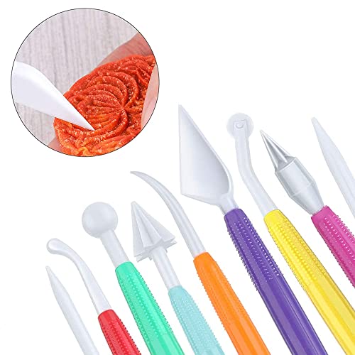 Fondant Cake Pan Flower Decorating Clay Flower Sugar Craft Ball Model Diy Tool (Medium (14Pcs)) #TOP2