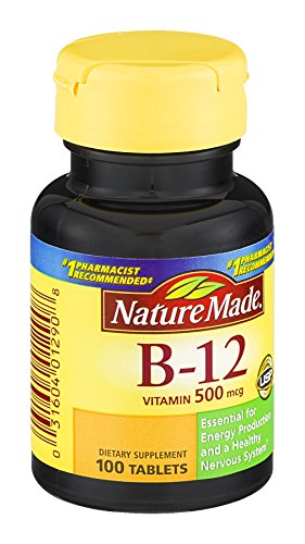 Nature Made Vitamin B-12 500 mcg Tablets 100 ea (Pack of 2)