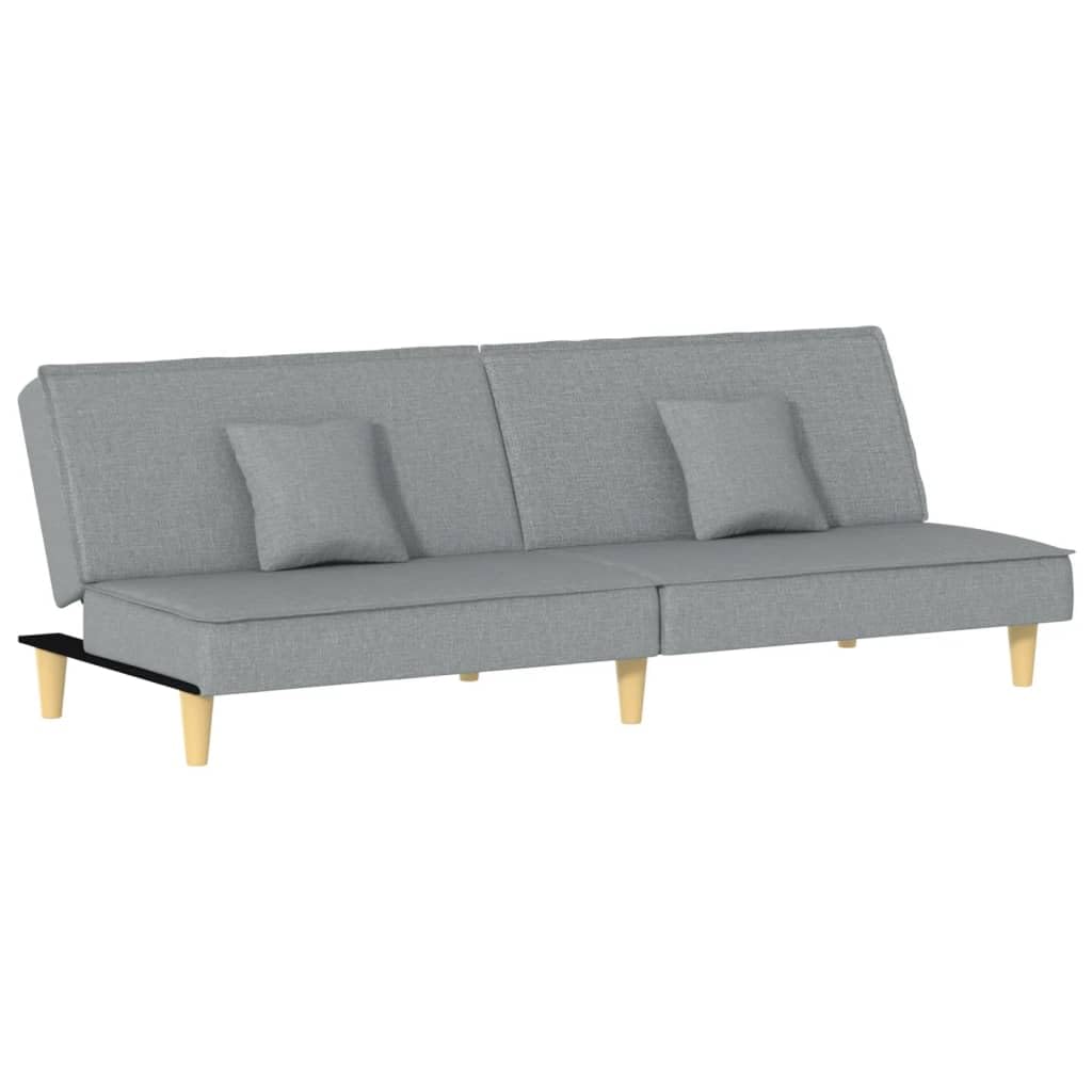 Sofá cama de tela moderno gris para evitar dolores de espalda en tu zona de descanso
