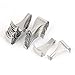 uxcell White Zinc Plated Picture Photo Frame Rail Moulding Hanging Hooks 30PCS