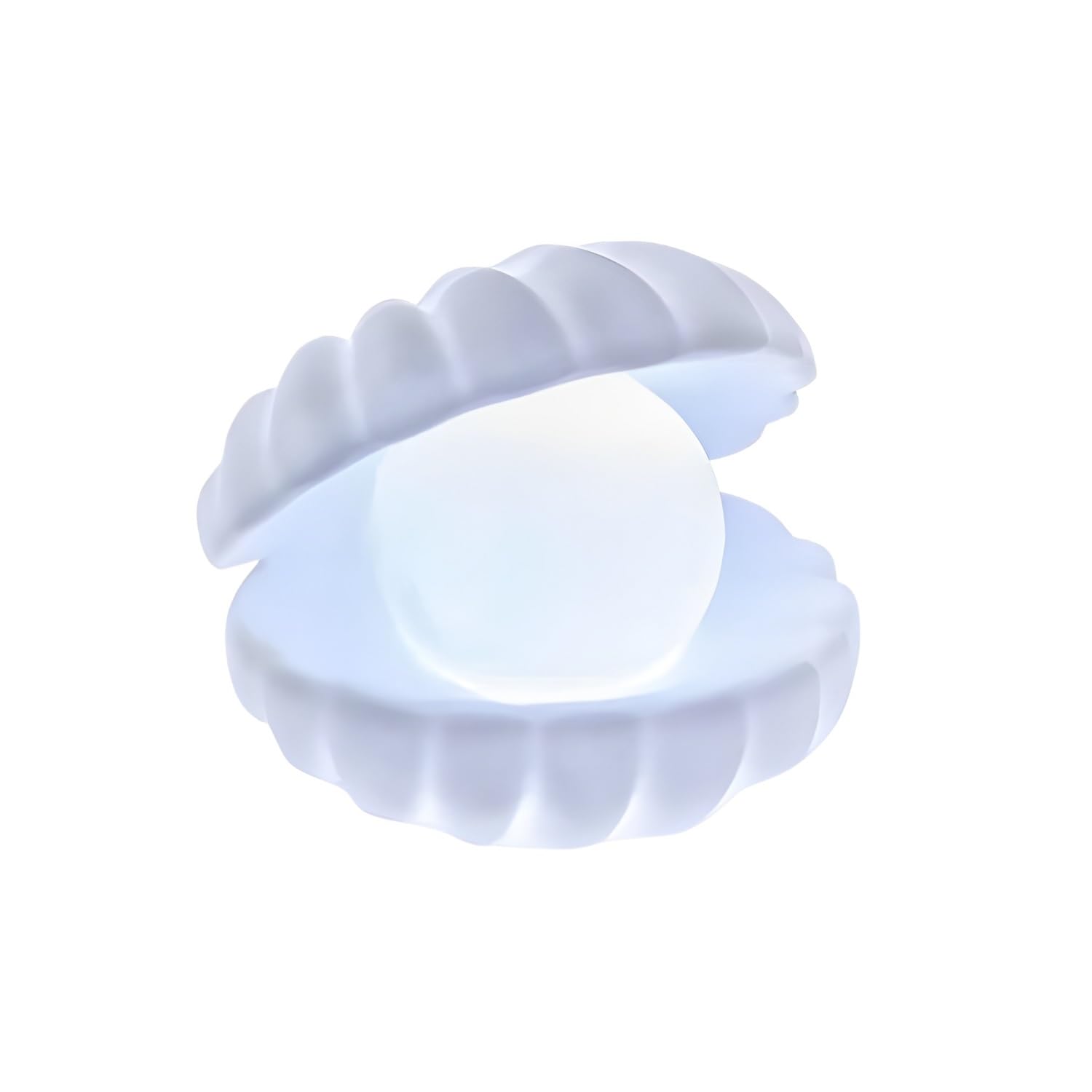 MeeTo Beach Themed Pearl Shell Lamp, Bedside LED Ocean Nightlight Mermaid Fairy Clamshell Portable Lights for Bar, Home Decoration, Birthday, Christmas Gift, Desk Ornament, Random Color, Pc1