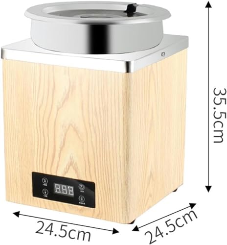 Kommerzieller automatischer Perlentopf, 3/7 l Sushi-Reis-Isolierfass, brauner Zuckerperlen-Isoliertopf mit 30–100 °C Temperaturregelung, Wärmeerhaltungsperlen, Haferbrei, Taro-Bäll