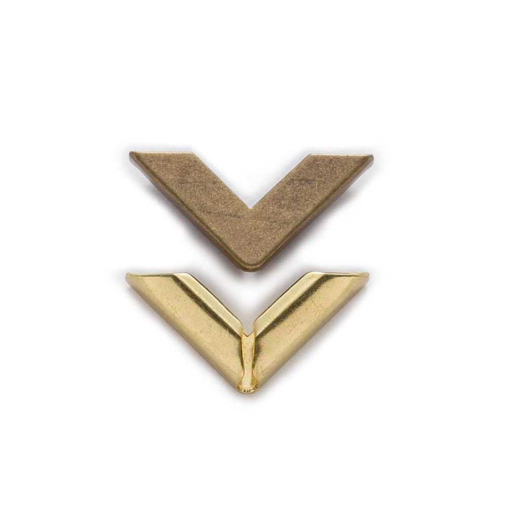 Ochraniacz narożników, Ochraniacz narożników książ Książki Scrapbooking Albumy Menu Teczki Pudełka Torby Metalowe narożniki ochronne Bok 17mm(Gold,100PCS)