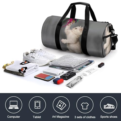 Sac de sport chat duffel imperméable voyage et gym 45cm - 4