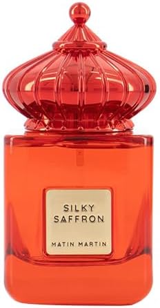 Matin Martin Silky Saffron for Unisex - Arabian Perfume for Women & Men - Long Lasting Woody Spicy Fragrance with Leather, Vetiver, Sandalwood Notes - Arabic Cologne - Travel Size - 3.4 oz EDP Spray