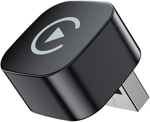 LMYLFHSG Adaptador CarPlay Inalámbrico y Android Auto para HR‑V 2019-2024,Adaptador Inalámbrico para Coche Plug & Play,Black