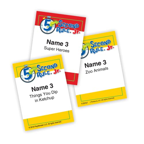 5 Second Rule Jr. — Board Game — Just Spit It Out — Competitive Family-Friendly Game — For Ages 6+ — 3+ Players #TOP4