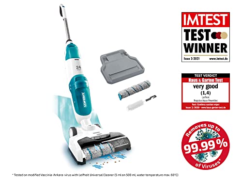 Leifheit Regulus Aqua PowerVac Accu-zuigwisser met krachtige 24 V, draadloze waszuiger met 22 minuten accuduur, stofzuiger met standaardfunctie - Image 3