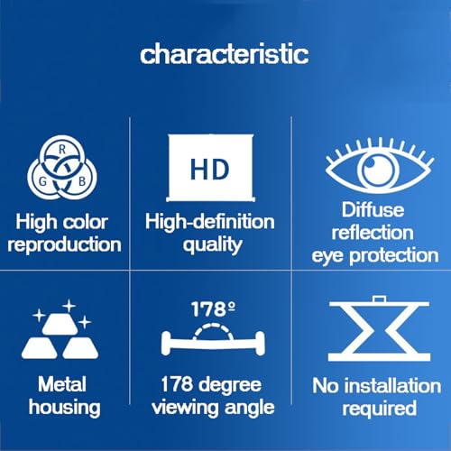 Pantalla de proyección exterior 4K HD 16:9 con bolso de transporte, pantalla de proyector con soporte para cine en casa, liviana y duradera, 30in/4:3 miniatura 5