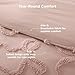 Bedsure Tufted Rose Pink Queen Size Comforter Sets, GentleSoft™ 3 Pieces Bow Cute Bedding Pink Room Decor, Gifts for Girls Teens Women, All Seasons, 1 Bed Comforter, 2 Pillow Shams, 90x90 Inches