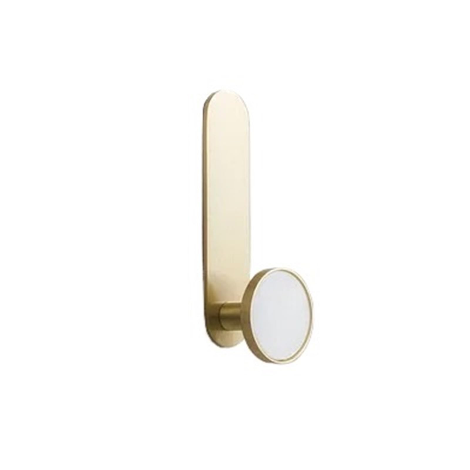 Yxinaer One Color Brass Plated Single Robe Hook Golden Coat Robe Hook Brass Hooks