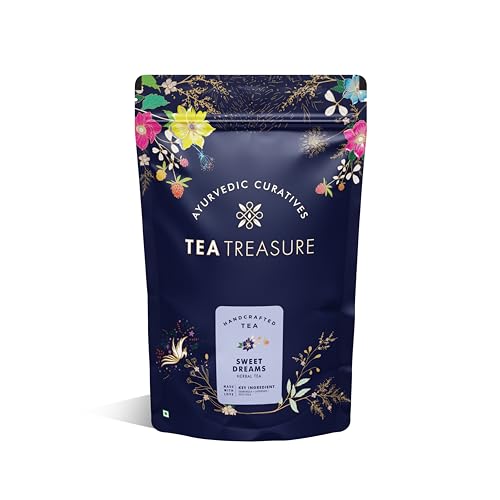 TeaTreasure Sweet Dreams Caffeine Free Tea 100gm | Calms The Mind | Promotes Sleep | Reduce Stress | Helps You Relax For Rs. 261 @ 56 % TeaTreasure Sweet Dreams Caffeine Free Tea 100gm | Calms The Mind | Promotes Sleep | Reduce Stress | Helps You Relax For Rs. 261 @ 56 %