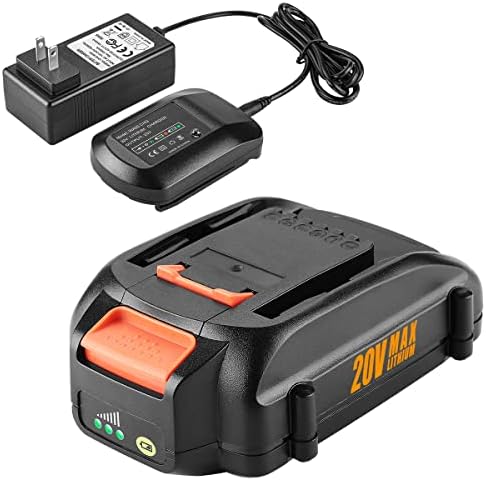 ANTRobut Replacement for Worx 20V Battery and Charger Kit Compatible with Worx 20V Lithium Battery WA3525 WA3520