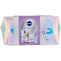 NIVEA Glow Routine Set de regalo para mujeres, Set de regalo