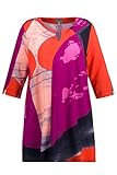 ulla popken slinky kleid 3/4-Ärmel Ulla Popken Damen große Größen Übergrößen Plus Size Slinky-Longshirt, A-Linie, Tunika-Ausschnitt, 3/4-Arm Erika 46+ 807872830-46+