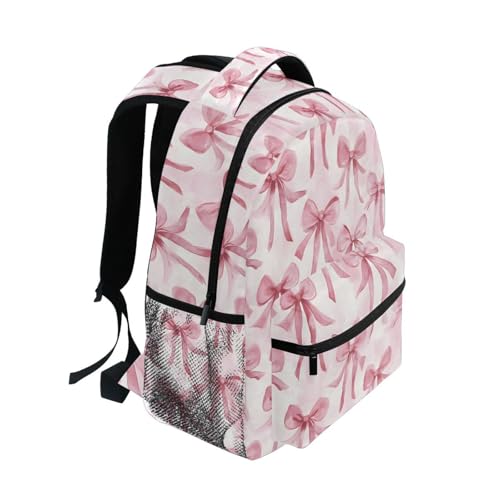 Watercolor Bow Oil Painting Backpack for School Boys Girls Adults Kids Bookbag Laptop Bag 18L2