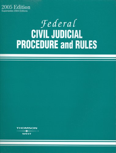 Federal Civil Judicial Procedure and Rules 0314950966 Book Cover