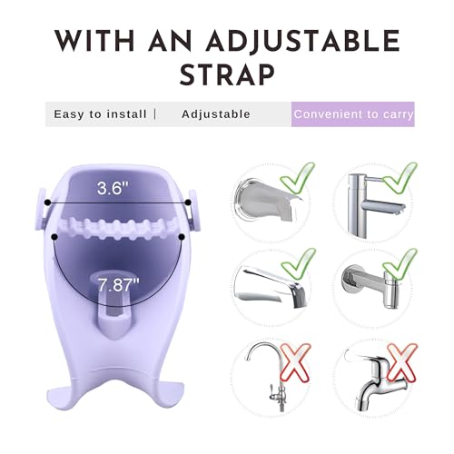 Image of Bath Spout Cover for Bathtub - Bath Faucet Cover for Kids,Protects Baby from Bumping Head During Bathing Time Faucet Protective Cover Whale Design