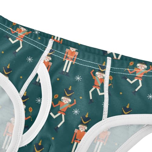 Boys' Exclusive Briefs Toddler Underwear 95% Combed Cotton Boxerbriefs 2T Nutcracker Pattern 744