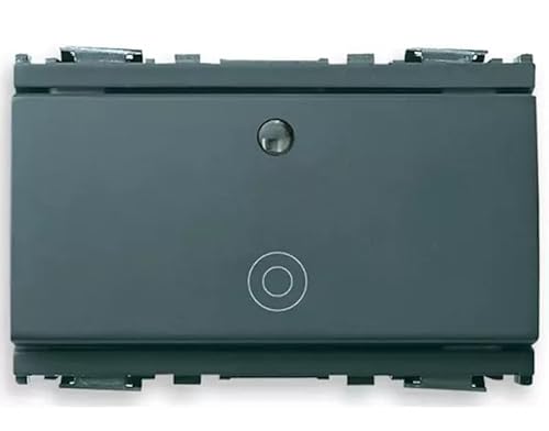 Vimar Serie Idea – Pulsante 1 polo Contatto aperto 10 A luminoso 3 Modulo grigio