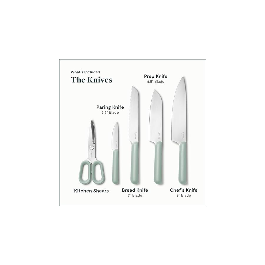 Caraway-14-Piece-Kitchen-Prep-Set-Kitchen-Knife-Set-Wooden-Utensil-Set-Made-With-Premium-German-Steel-Blades-FSC-Certified-Birch-Wood-Non-Toxic-Materials-Includes-Organizer-Mist Caraway 14-Piece Kitchen Prep Set - Kitchen Knife Set & Wooden Utensil Set - Made With Premium German Steel Blades & FSC-Certified Birch Wood - Non-Toxic Materials - Includes Organizer - Mist