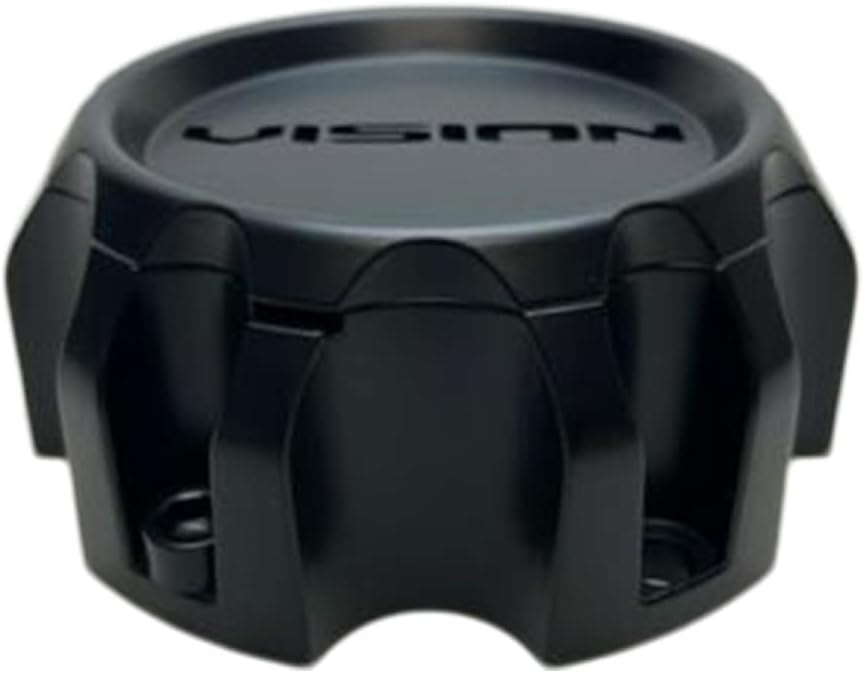 Vision Matte Black 6 Lug Wheel Center Cap C353MB-6V C353GM-6V-UP