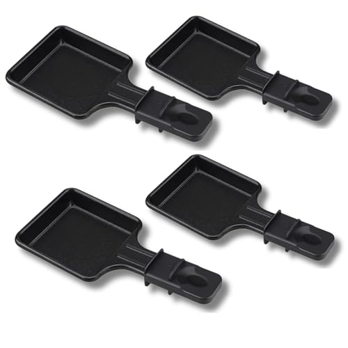 SOS Accessoire Set di 4 ciotole per raclette raschietto per griglia, Wok AS306001 SOS ACCESSORIO