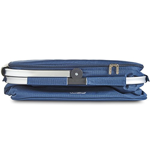 VonShef Cooler Bag Large 30L Navy Insulated Foldable, Collapsible Picnic Lunch Keep Cool Outdoor Travel Cooler