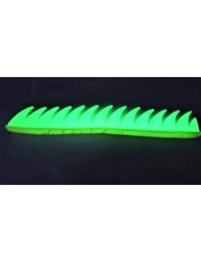 Speedwav Helmet Accessory Cuttable Rubber Mohawk/Spikes for All Motorcycles Dirt Bike and Normal Helmets (Radium) Mwingno65