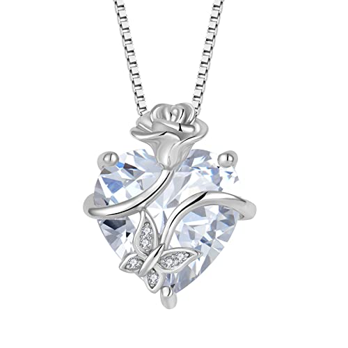 💓 Alta qualità 💓 Materiale: argento Sterling 925 con zirconi AAA, ipoallergenico, che non scurisce e non cambia colore.