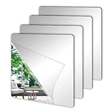 tyi 16 Stück Spiegelfliesen Selbstklebend Acrylspiegel Klebespiegel für Schrank Spiegel Selbstklebend Spiegel Bad Geeignet für Wand Schule Zuhause Wohnzimmer Badezimmer Schlafzimmer(10 * 10 cm