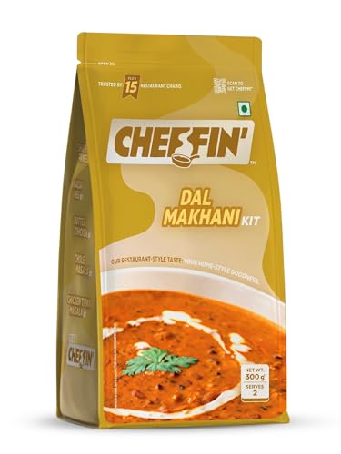 Image of Cheffin' Dal Makhani, 300g | Chef Curated Gourmet Cooking Kit | Ready in 10 Min | 100% Natural, No Preservatives | Serves 2-3