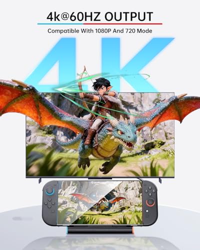 Soporte Switch 2 de carga de viaje con puerto HDMI 2.0 4