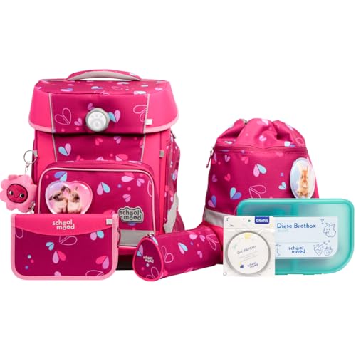 SCHOOL-MOOD Champion Maxx Pro Schulranzenset 7-teilig 22L Stauraum,...