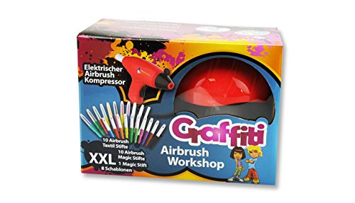 Blopens airbrush compresseur MALINOS pour animer les ateliers dessins du mercredi