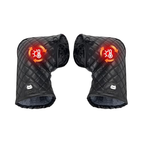 Yulokdwi Guantes para Manubrio De Motocicleta - Mitones Impermeables para Ciclismo - Mitones con Aislamiento para Clima Frío Unisex para Ciclismo De Montaña Y Scooter