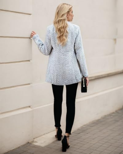 Women's Slim fit Suit Jacket, Fashionable Open Style Long Sleeved Casual Jacket, Business Jacket4