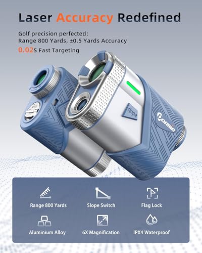 Golf Rangefinder with Slope and Vibration