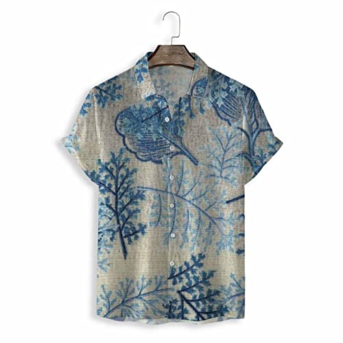Chemise décontractée d'été boutonnée et respirante à manches courtes pour le confort masculin