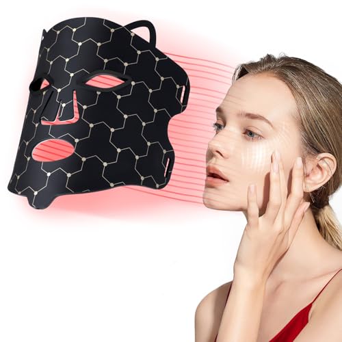 Gkstly Máscara LED de Terapia Facial 7 Modos