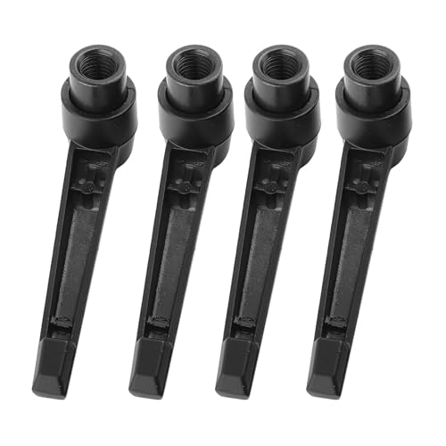TANIQIACA 4PCS Metal Adjustable Fixing Handles with Female Thread, Universal for Machinery Equipment, Resistant, Black (Internal Thread M8 (Handle Length 63))