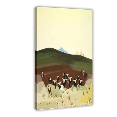 Affiche vintage Montana Edward McKnight Kauffer triptyque d'art moderniste de 61 cm pour salon