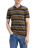 Levi's Herren Levis HM Polo Champ Dark Olive Stripe T-Shirt, L