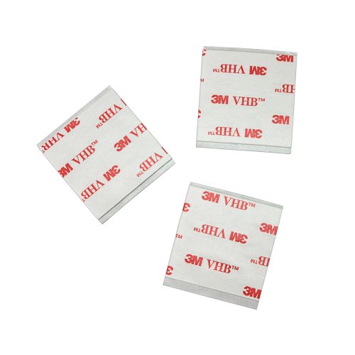 3M VHB Tape 4930, 1 in Width x 1 in Length (5 Pieces/Pack) (1 Pack)